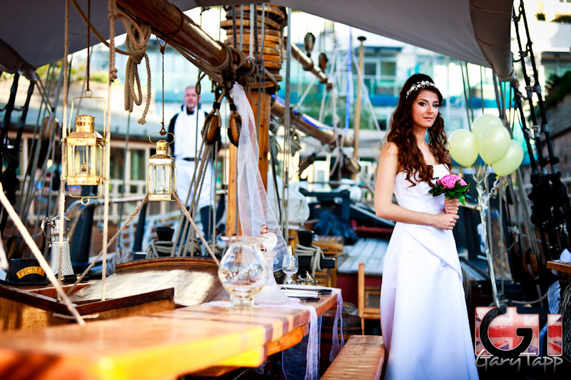 Nelson’s Tall Ship Pickle Provides New Wedding Venue 15 201304-bridal-wedding-hms-pickle-gibraltar-0005