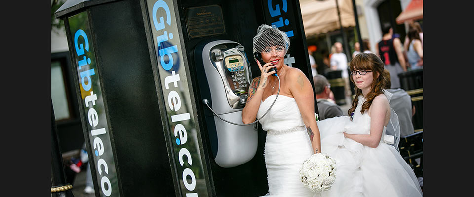 Gibraltar urban street Wedding Photography