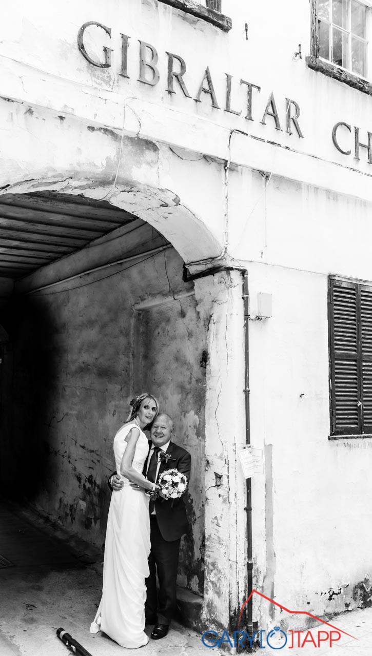 The Registry Office Gibraltar Wedding - Joanne and Jim 9 The Registry Office Gibraltar urban street shot