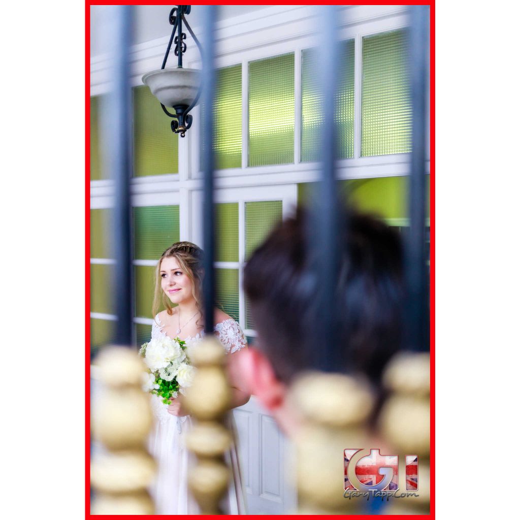 Registry Office Wedding Gibraltar Photographer 4 Bride outside the Registry Office wedding Gibraltar at Secretary Lane