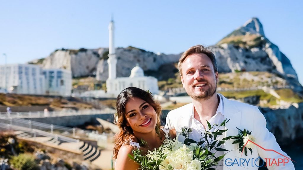 Post ceremony photos at Europa point Gibraltar