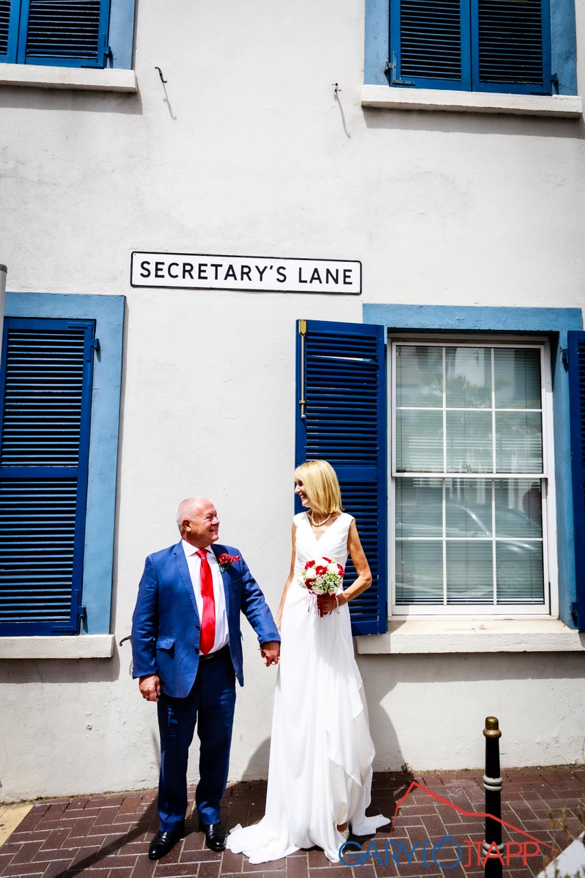 Registry Office wedding Gibraltar at Secretary Lane