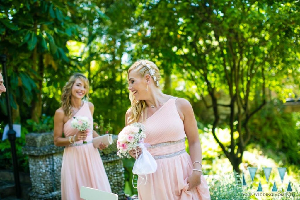 The Dell Gibraltar Wedding bridesmaids