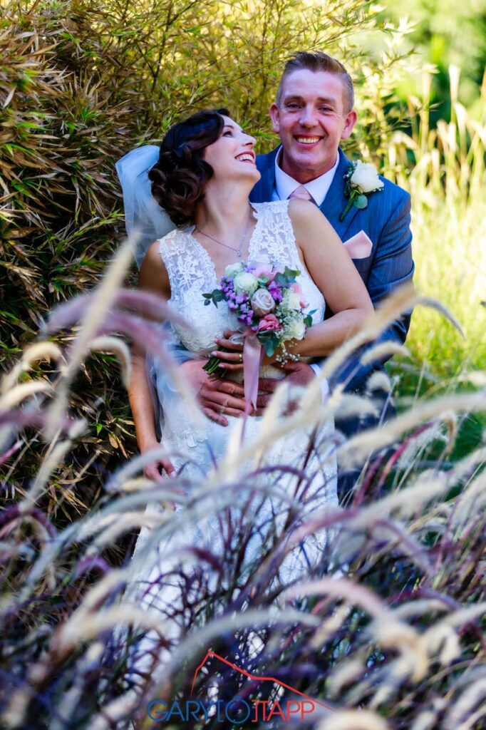 The Botanical Gardens Gibraltar Bride and Groom