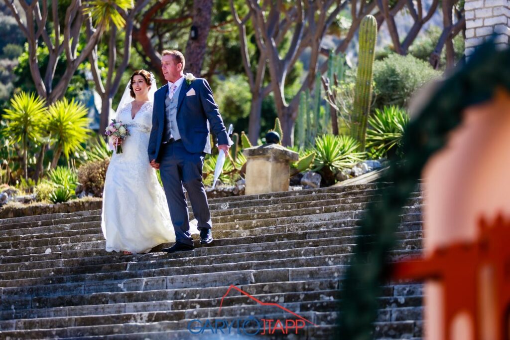 The Botanical Gardens Gibraltar Wedding